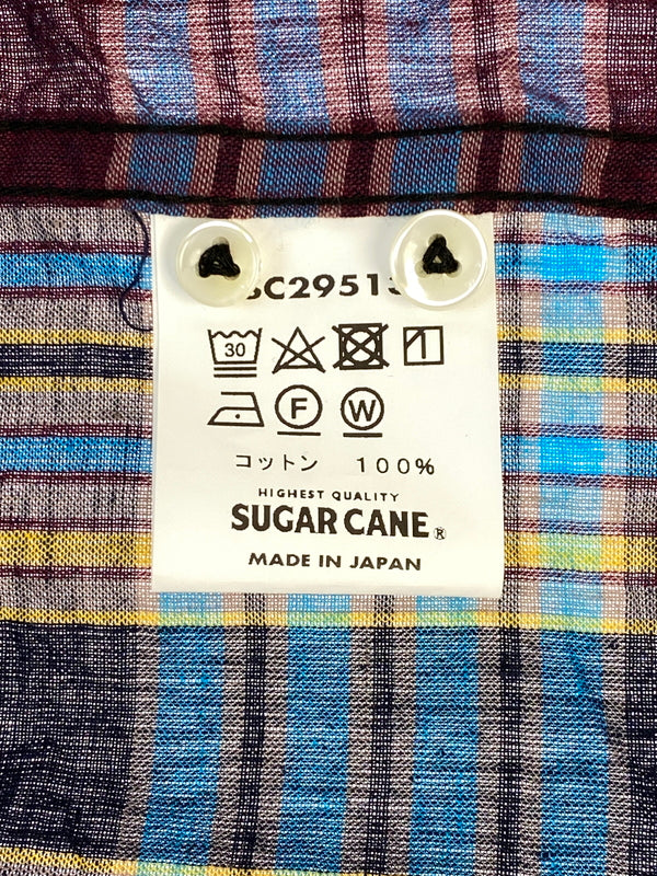【中古品】【メンズ】 SUGAR CANE シュガーケーン INDIA MADRAS CHECK BUTTON DOWN SHIRT SC29513 インディア マドラス チェック ボタンダウン シャツ メンズ トップス 145-260710-em-38-min サイズ：M カラー：マルチカラー 万代Net店
