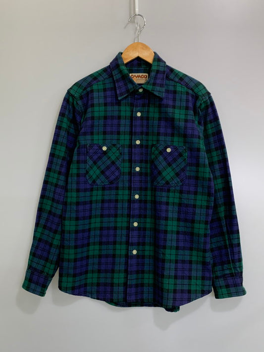 【中古品】【メンズ】 CAMCO カムコ HEAVY FLANNEL SHIRT ヘビー フランネル シャツ メンズ 長袖シャツ トップス 145-260710-em-53-min サイズ：M カラー：グリーン系 万代Net店