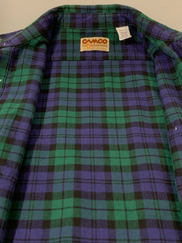 【中古品】【メンズ】 CAMCO カムコ HEAVY FLANNEL SHIRT ヘビー フランネル シャツ メンズ 長袖シャツ トップス 145-260710-em-53-min サイズ：M カラー：グリーン系 万代Net店