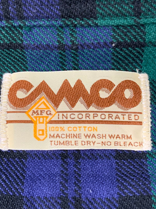 【中古品】【メンズ】 CAMCO カムコ HEAVY FLANNEL SHIRT ヘビー フランネル シャツ メンズ 長袖シャツ トップス 145-260710-em-53-min サイズ：M カラー：グリーン系 万代Net店