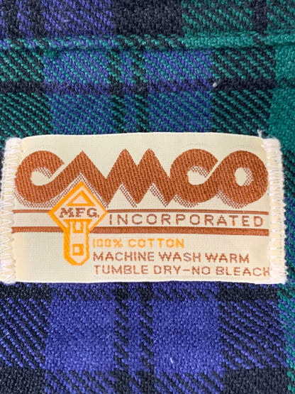 【中古品】【メンズ】 CAMCO カムコ HEAVY FLANNEL SHIRT ヘビー フランネル シャツ メンズ 長袖シャツ トップス 145-260710-em-53-min サイズ：M カラー：グリーン系 万代Net店