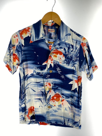 【中古品】【メンズ】 SUN SURF サンサーフ GOLDFISH SHIRT SS32164 金魚 アロハシャツ 和柄 メンズ トップス 145-260710-em-36-min サイズ：XS カラー：ブルー系 万代Net店