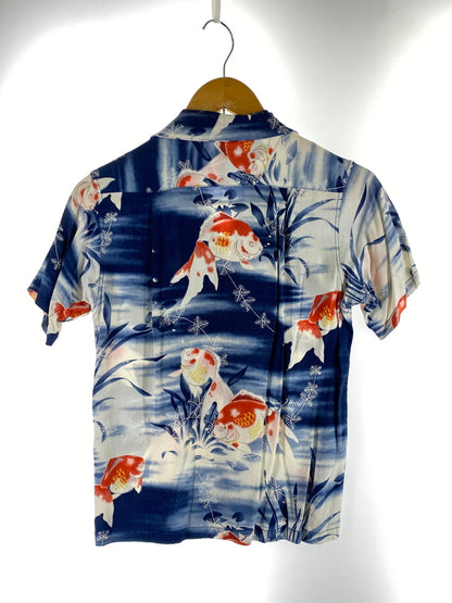【中古品】【メンズ】 SUN SURF サンサーフ GOLDFISH SHIRT SS32164 金魚 アロハシャツ 和柄 メンズ トップス 145-260710-em-36-min サイズ：XS カラー：ブルー系 万代Net店