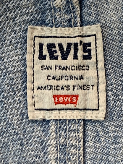 【中古品】【メンズ】 LEVI'S リーバイス USA製 OVERALL アメリカ製 オーバーオール メンズ デニム 157-260709-hu-21-min サイズ：30 カラー：ライトインディゴ 万代Net店