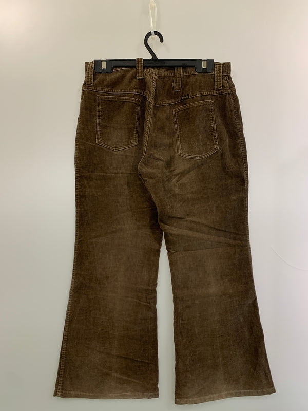 【現状渡し品】【メンズ】 WRANGLER ラングラー 70S CORDUROY PANTS コーデュロイパンツ ボトムス フレアパンツ ヴィンテージ 157-260711-AS-28-min サイズ：18 カラー：ブラウン 万代Net店