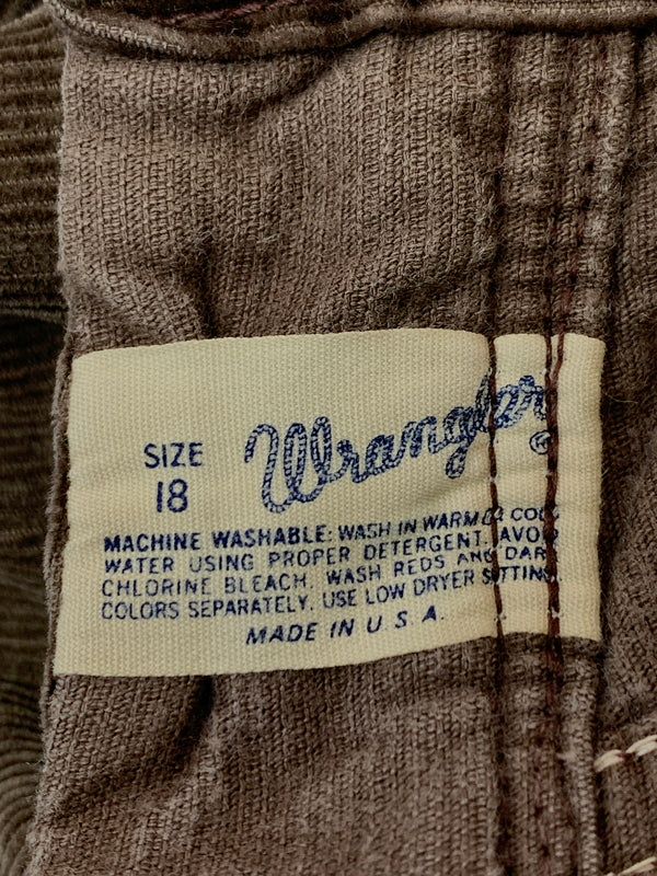 【現状渡し品】【メンズ】 WRANGLER ラングラー 70S CORDUROY PANTS コーデュロイパンツ ボトムス フレアパンツ ヴィンテージ 157-260711-AS-28-min サイズ：18 カラー：ブラウン 万代Net店