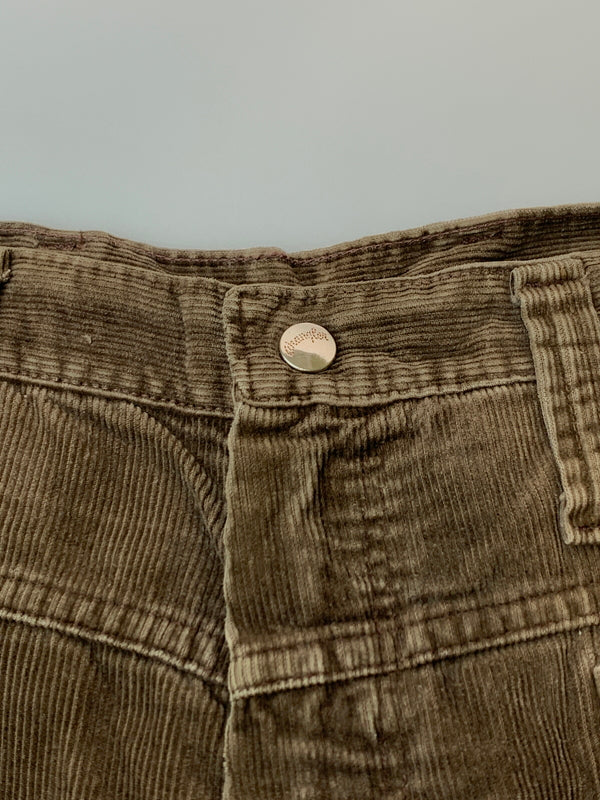 【現状渡し品】【メンズ】 WRANGLER ラングラー 70S CORDUROY PANTS コーデュロイパンツ ボトムス フレアパンツ ヴィンテージ 157-260711-AS-28-min サイズ：18 カラー：ブラウン 万代Net店