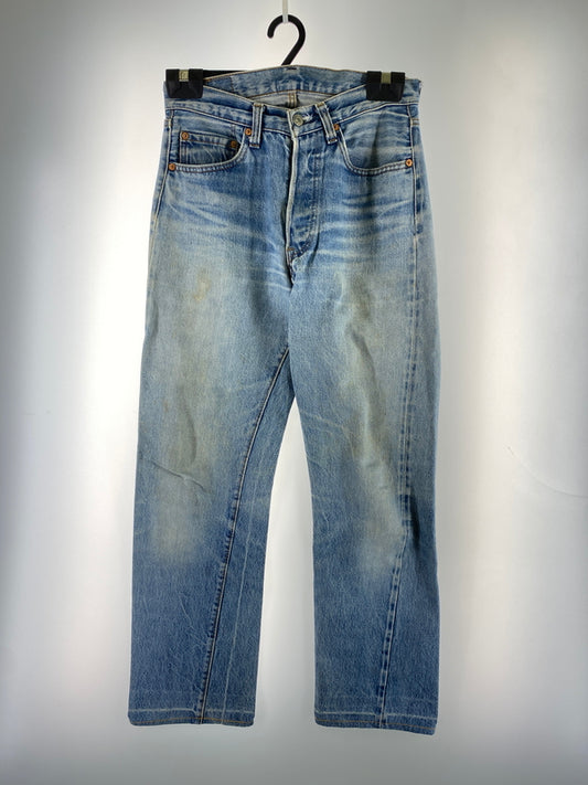 【中古品】【メンズ】 LEVI'S リーバイス 70-80S 66後期 501 DENIM PANTS 70年代 80年代 501 デニムパンツ メンズ ボトムス ジーンズ ジーパン ヴィンテージ 157-260710-em-47-min サイズ：W30×L36 カラー：インディゴブルー 万代Net店