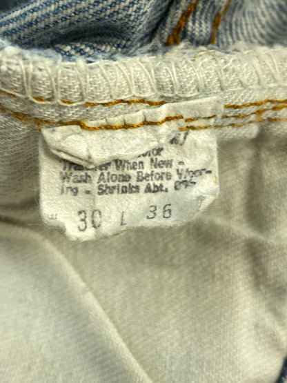 【中古品】【メンズ】 LEVI'S リーバイス 70-80S 66後期 501 DENIM PANTS 70年代 80年代 501 デニムパンツ メンズ ボトムス ジーンズ ジーパン ヴィンテージ 157-260710-em-47-min サイズ：W30×L36 カラー：インディゴブルー 万代Net店