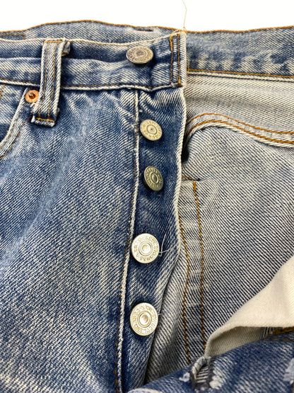 【中古品】【メンズ】 LEVI'S リーバイス 70-80S 66後期 501 DENIM PANTS 70年代 80年代 501 デニムパンツ メンズ ボトムス ジーンズ ジーパン ヴィンテージ 157-260710-em-47-min サイズ：W30×L36 カラー：インディゴブルー 万代Net店
