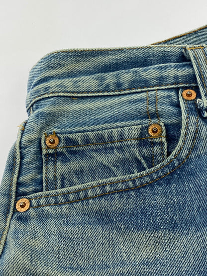 【中古品】【メンズ】 LEVI'S リーバイス 70-80S 66後期 501 DENIM PANTS 70年代 80年代 501 デニムパンツ メンズ ボトムス ジーンズ ジーパン ヴィンテージ 157-260710-em-47-min サイズ：W30×L36 カラー：インディゴブルー 万代Net店