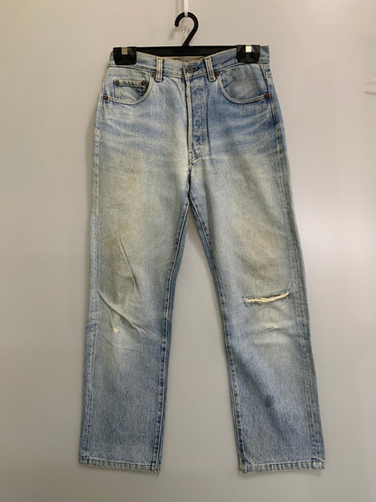 【現状渡し品】【メンズ】 LEVI'S リーバイス 80-90S バレンシア製 501 DENIM PANTS 80年代 90年代 501 デニムパンツ メンズ ボトムス ヴィンテージ ジーンズ 157-260710-em-60-min サイズ：W31×L36or35 カラー：インディゴブルー 万代Net店