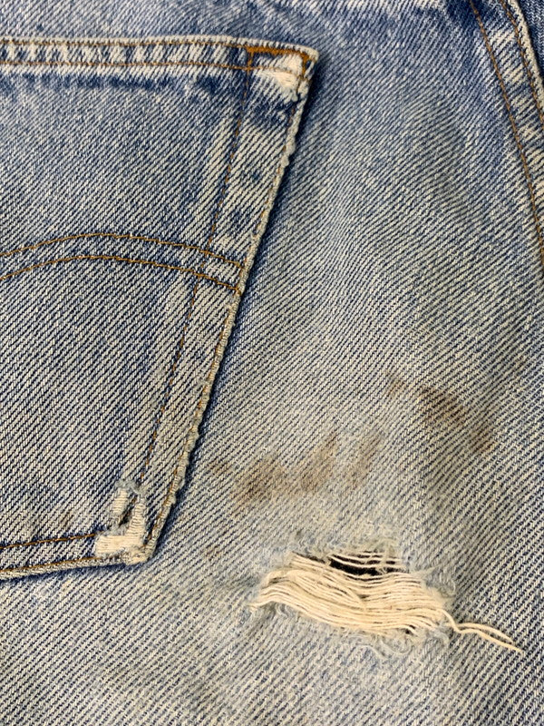 【現状渡し品】【メンズ】 LEVI'S リーバイス 80-90S バレンシア製 501 DENIM PANTS 80年代 90年代 501 デニムパンツ メンズ ボトムス ヴィンテージ ジーンズ 157-260710-em-60-min サイズ：W31×L36or35 カラー：インディゴブルー 万代Net店