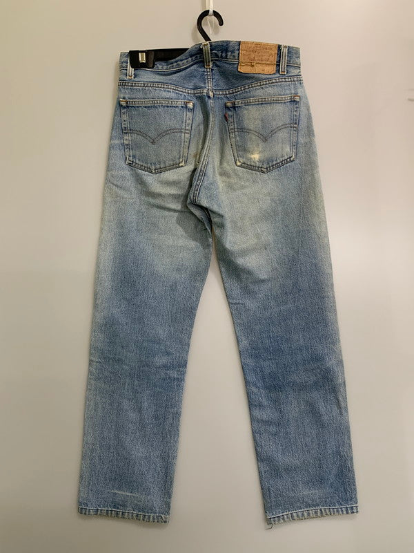 【現状渡し品】【メンズ】 LEVI'S リーバイス 80-90S バレンシア製 501 DENIM PANTS 80年代 90年代 501 デニムパンツ メンズ ボトムス ヴィンテージ ジーンズ 157-260710-em-60-min サイズ：W31×L36or35 カラー：インディゴブルー 万代Net店