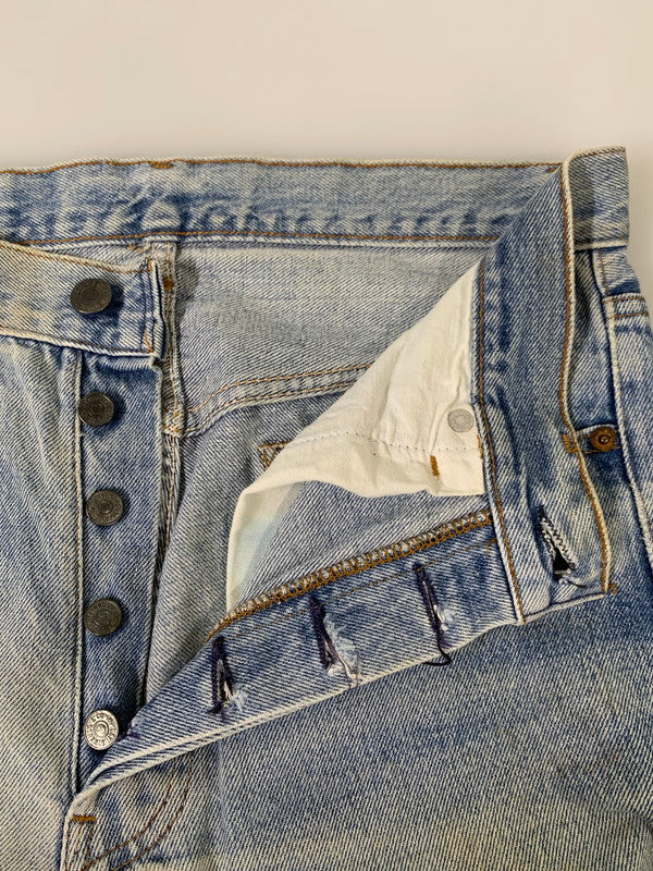 【現状渡し品】【メンズ】 LEVI'S リーバイス 80-90S バレンシア製 501 DENIM PANTS 80年代 90年代 501 デニムパンツ メンズ ボトムス ヴィンテージ ジーンズ 157-260710-em-60-min サイズ：W31×L36or35 カラー：インディゴブルー 万代Net店