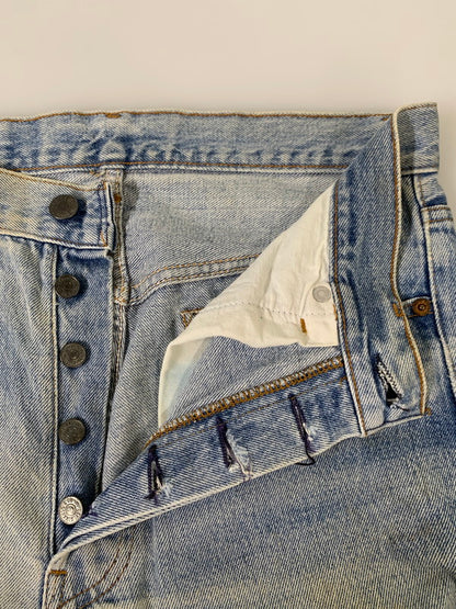 【現状渡し品】【メンズ】 LEVI'S リーバイス 80-90S バレンシア製 501 DENIM PANTS 80年代 90年代 501 デニムパンツ メンズ ボトムス ヴィンテージ ジーンズ 157-260710-em-60-min サイズ：W31×L36or35 カラー：インディゴブルー 万代Net店