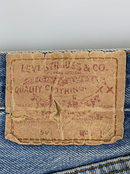 【現状渡し品】【メンズ】 LEVI'S リーバイス 80-90S バレンシア製 501 DENIM PANTS 80年代 90年代 501 デニムパンツ メンズ ボトムス ヴィンテージ ジーンズ 157-260710-em-60-min サイズ：W31×L36or35 カラー：インディゴブルー 万代Net店