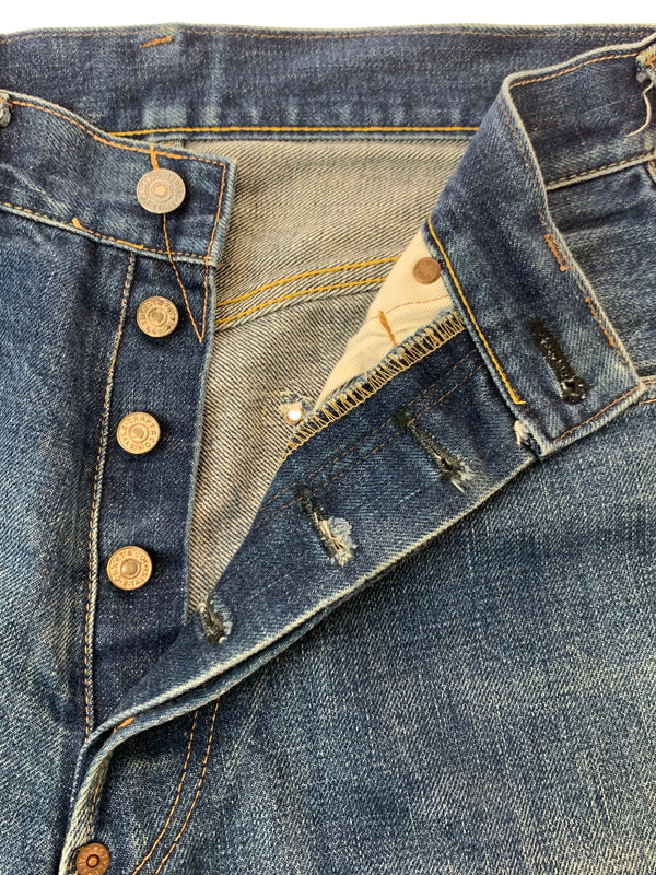 【中古品】【メンズ】 EVISU エヴィス EVISタブ DENIM PANTS エヴィス タブ デニム パンツ メンズ ボトムス ジーパン 156-260709-hu-19-min サイズ：W30 L35 カラー：ブルーインディゴ 万代Net店
