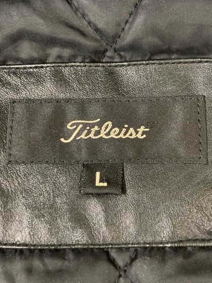 【中古品】【メンズ】 TITLEIST タイトリスト STADIUM JACKET スタジアムジャケット メンズ アウター スタジャン 146-260710-em-52-min サイズ：L カラー：ブラック/アイボリー 万代Net店