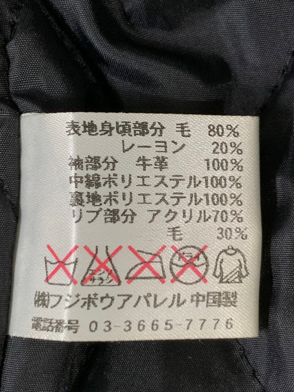 【中古品】【メンズ】 TITLEIST タイトリスト STADIUM JACKET スタジアムジャケット メンズ アウター スタジャン 146-260710-em-52-min サイズ：L カラー：ブラック/アイボリー 万代Net店