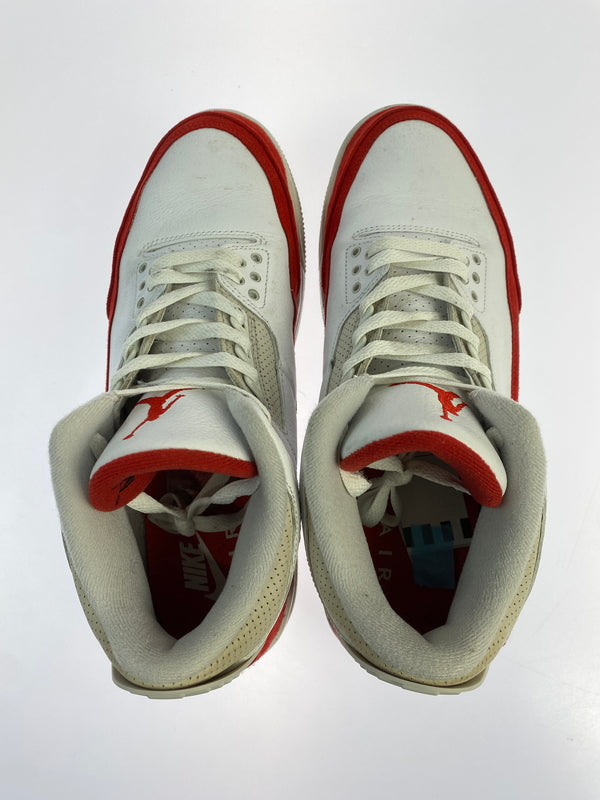 【中古品】【メンズ】 NIKE ナイキ AIR JORDAN 3 RETRO TH SP CJ0939-100 エア ジョーダン 3 ティンカーハットフィールド スニーカー 靴 160-260709-yn-31-min サイズ：29.0cm US11 カラー：WHITE/UNIVERSITY RED 万代Net店