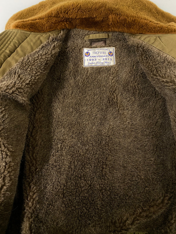 【中古品】【メンズ】 BUZZ RICKSON'S バズリクソンズ B-15 FLIGHT JACKET BR12815 20周年記念モデル フライトジャケット アウター 145-260707-yn-05-min サイズ：40 REGULAR カラー：オリーブグリーン 万代Net店