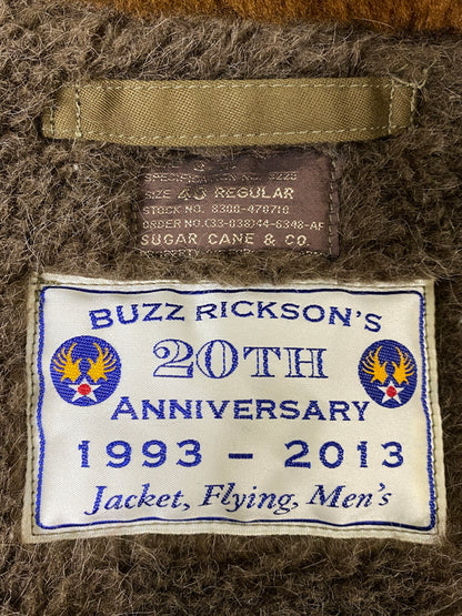 【中古品】【メンズ】 BUZZ RICKSON'S バズリクソンズ B-15 FLIGHT JACKET BR12815 20周年記念モデル フライトジャケット アウター 145-260707-yn-05-min サイズ：40 REGULAR カラー：オリーブグリーン 万代Net店