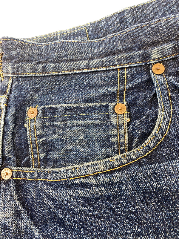 【現状渡し品】【メンズ】 DENIME ドゥニーム オフセットベルトループ DENIM PANTS デニムパンツ メンズ ボトムス ジーパン ジーンズ 156-260710-em-43-min カラー：インディゴブルー 万代Net店