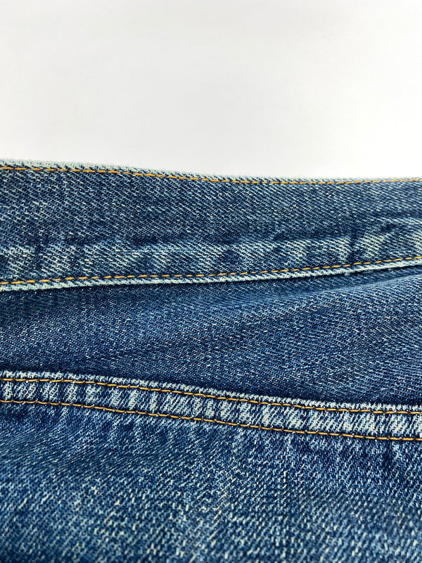 【現状渡し品】【メンズ】 DENIME ドゥニーム 紙パッチ 赤耳 DENIM PANTS デニムパンツ メンズ ボトムス ジーンズ ジーパン 156-260710-em-42-min カラー：インディゴブルー 万代Net店