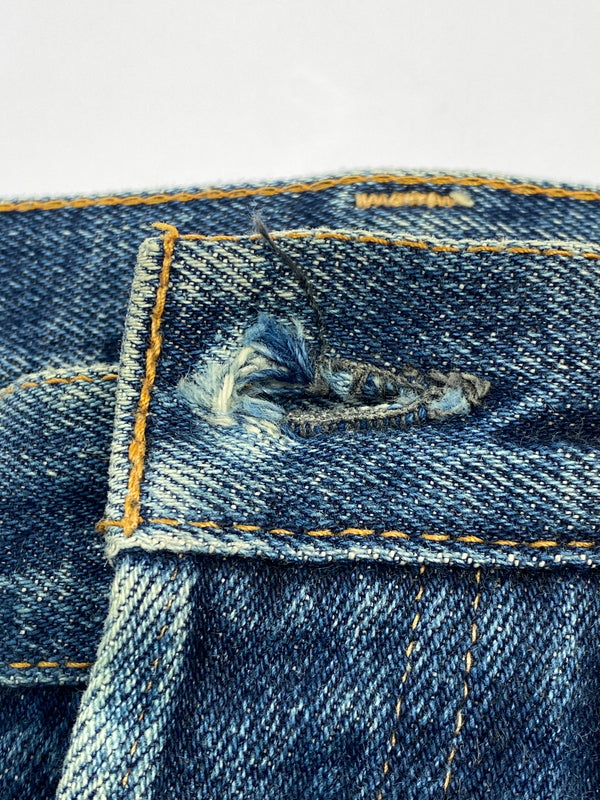 【現状渡し品】【メンズ】 DENIME ドゥニーム 紙パッチ 赤耳 DENIM PANTS デニムパンツ メンズ ボトムス ジーンズ ジーパン 156-260710-em-42-min カラー：インディゴブルー 万代Net店