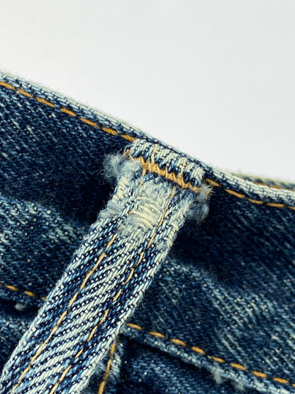 【現状渡し品】【メンズ】 DENIME ドゥニーム 紙パッチ 赤耳 DENIM PANTS デニムパンツ メンズ ボトムス ジーンズ ジーパン 156-260710-em-42-min カラー：インディゴブルー 万代Net店