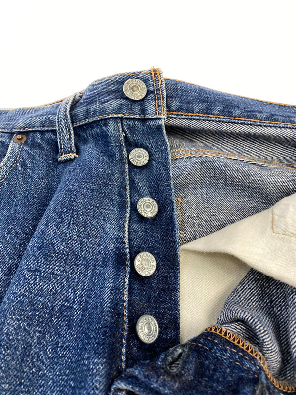 【現状渡し品】【メンズ】 DENIME ドゥニーム 紙パッチ 赤耳 DENIM PANTS デニムパンツ メンズ ボトムス ジーンズ ジーパン 156-260710-em-42-min カラー：インディゴブルー 万代Net店