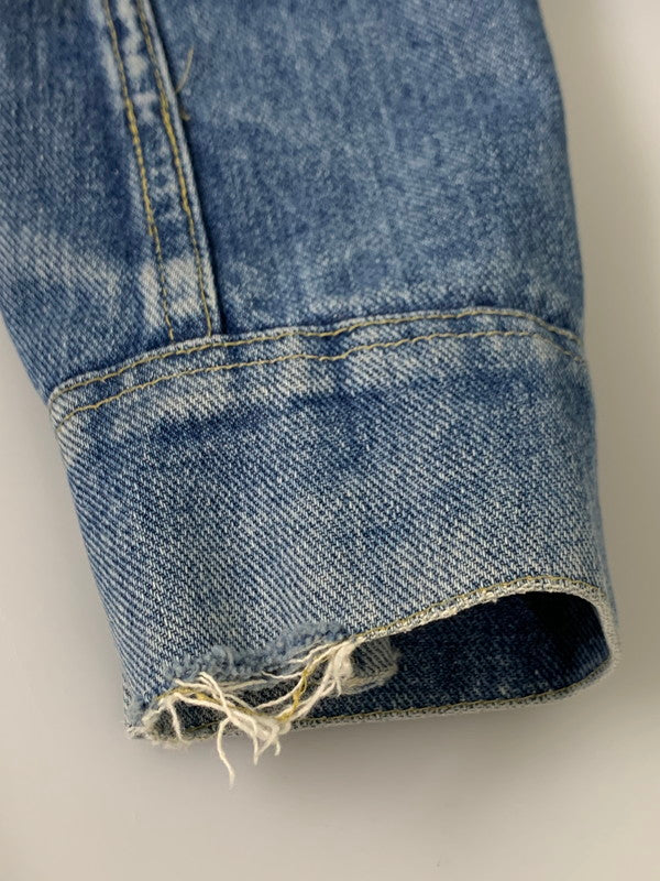 【中古品】【メンズ】 LEE リー DENIM JACKET 220J 80'S デニム ジャケット 80年代 ヴィンテージ メンズ アウター Gジャン 146-260710-em-58-min サイズ：38 カラー：インディゴブルー 万代Net店