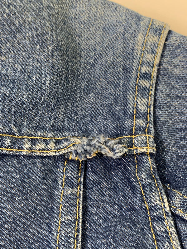 【中古品】【メンズ】 LEE リー DENIM JACKET 220J 80'S デニム ジャケット 80年代 ヴィンテージ メンズ アウター Gジャン 146-260710-em-58-min サイズ：38 カラー：インディゴブルー 万代Net店