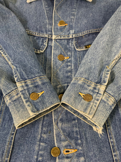 【中古品】【メンズ】 LEE リー DENIM JACKET 220J 80'S デニム ジャケット 80年代 ヴィンテージ メンズ アウター Gジャン 146-260710-em-58-min サイズ：38 カラー：インディゴブルー 万代Net店