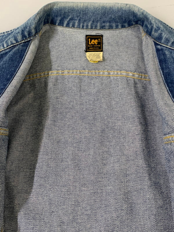 【中古品】【メンズ】 LEE リー DENIM JACKET 220J 80'S デニム ジャケット 80年代 ヴィンテージ メンズ アウター Gジャン 146-260710-em-58-min サイズ：38 カラー：インディゴブルー 万代Net店