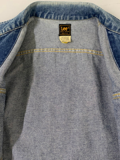 【中古品】【メンズ】 LEE リー DENIM JACKET 220J 80'S デニム ジャケット 80年代 ヴィンテージ メンズ アウター Gジャン 146-260710-em-58-min サイズ：38 カラー：インディゴブルー 万代Net店