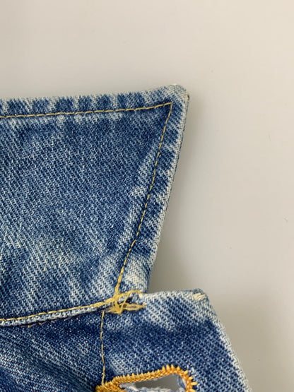【中古品】【メンズ】 LEE リー DENIM JACKET 220J 80'S デニム ジャケット 80年代 ヴィンテージ メンズ アウター Gジャン 146-260710-em-58-min サイズ：38 カラー：インディゴブルー 万代Net店