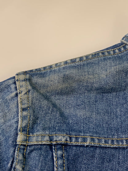 【中古品】【メンズ】 LEE リー DENIM JACKET 220J 80'S デニム ジャケット 80年代 ヴィンテージ メンズ アウター Gジャン 146-260710-em-58-min サイズ：38 カラー：インディゴブルー 万代Net店