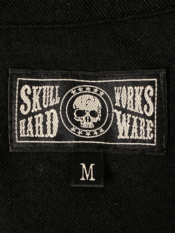 【中古品】【メンズ】 SKULL WORKS スカルワークス レーヨンシャツ 長袖シャツ メンズ トップス 145-260710-em-77-min サイズ：M カラー：ブラック 万代Net店