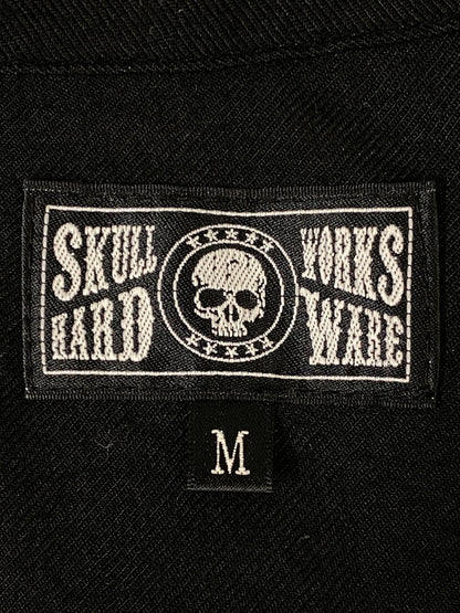 【中古品】【メンズ】 SKULL WORKS スカルワークス レーヨンシャツ 長袖シャツ メンズ トップス 145-260710-em-77-min サイズ：M カラー：ブラック 万代Net店