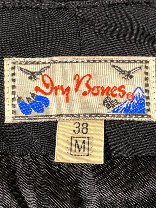 【中古品】【メンズ】 DRY BONES ドライボーンズ ダイヤモンドパターン レーヨンシャツ 50年代風 メンズ トップス ダイヤ柄 長袖 145-260710-em-82-min サイズ：M カラー：ブラック 万代Net店