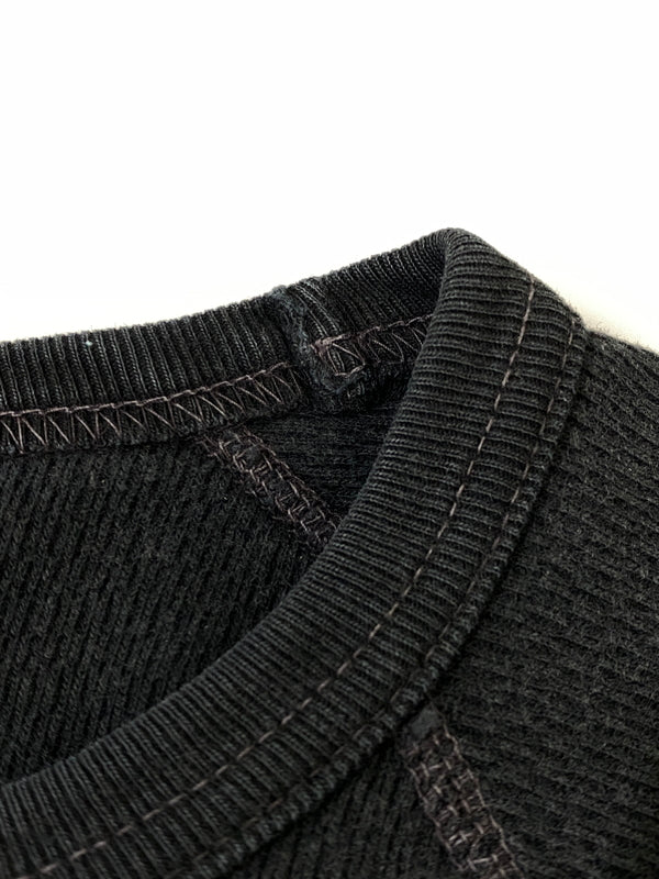 【中古品】【メンズ】 COOTIE クーティー CREWNECK CUT-AND-SEW クルーネック カットソー メンズ トップス 長袖 丸首 142-260710-em-83-min サイズ：L カラー：ブラック 万代Net店
