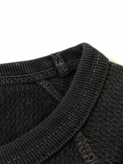 【中古品】【メンズ】 COOTIE クーティー CREWNECK CUT-AND-SEW クルーネック カットソー メンズ トップス 長袖 丸首 142-260710-em-83-min サイズ：L カラー：ブラック 万代Net店