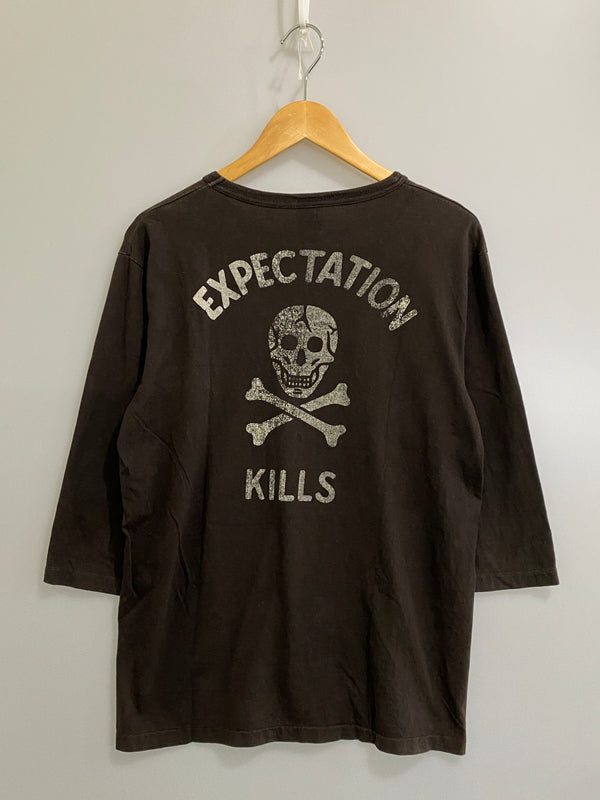【中古品】【メンズ】 COOTIE クーティー CROSS BONE S/S TEE クロスボーン ショートスリーブ Tシャツ 長袖 メンズ トップス ロンT 142-260710-em-80-min サイズ：L カラー：ダークブラウン 万代Net店