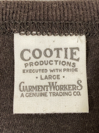【中古品】【メンズ】 COOTIE クーティー CROSS BONE S/S TEE クロスボーン ショートスリーブ Tシャツ 長袖 メンズ トップス ロンT 142-260710-em-80-min サイズ：L カラー：ダークブラウン 万代Net店