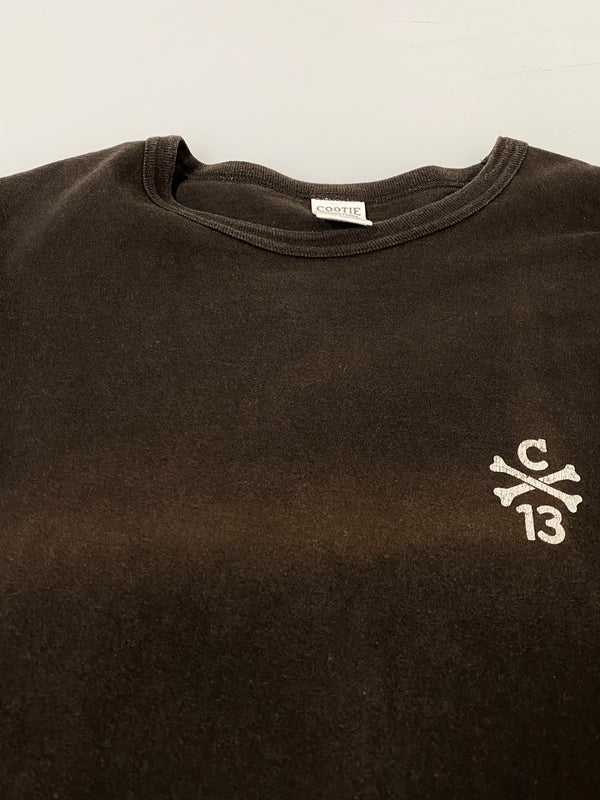 【中古品】【メンズ】 COOTIE クーティー CROSS BONE S/S TEE クロスボーン ショートスリーブ Tシャツ 長袖 メンズ トップス ロンT 142-260710-em-80-min サイズ：L カラー：ダークブラウン 万代Net店