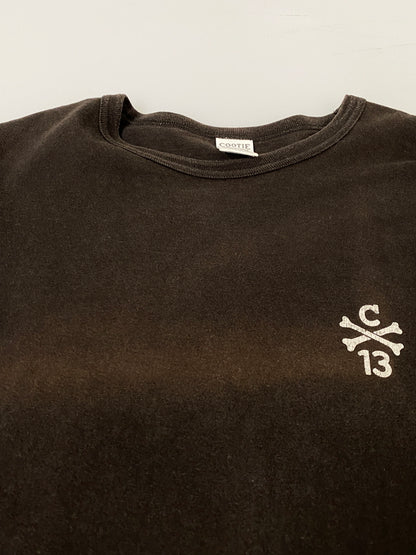 【中古品】【メンズ】 COOTIE クーティー CROSS BONE S/S TEE クロスボーン ショートスリーブ Tシャツ 長袖 メンズ トップス ロンT 142-260710-em-80-min サイズ：L カラー：ダークブラウン 万代Net店