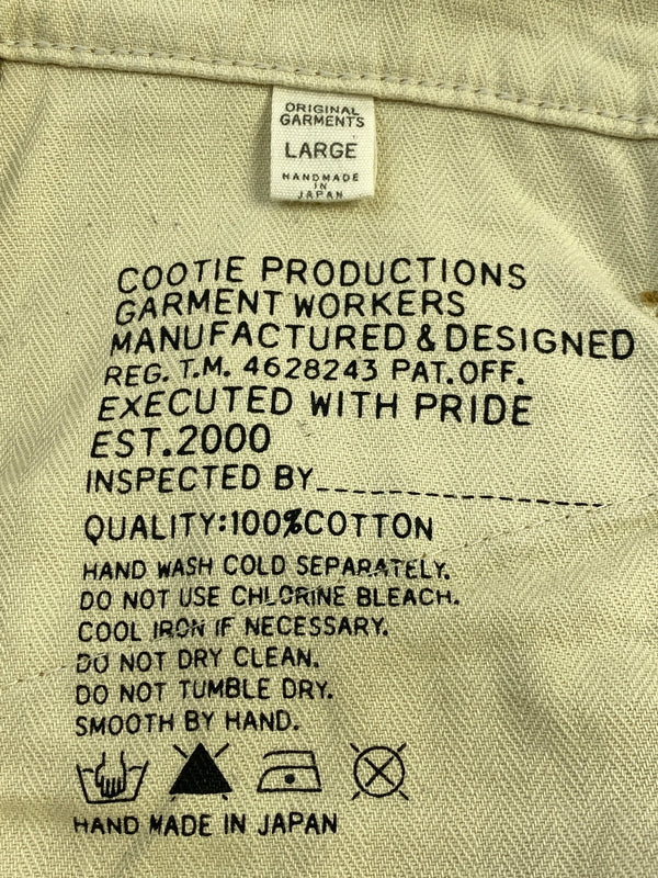 【現状渡し品】【メンズ】 COOTIE クーティー WORK CHINO PANTS ワーク チノ パンツ ワークチノパンツ メンズ ボトムス 142-260710-em-40-min サイズ：L カラー：ベージュ系 万代Net店