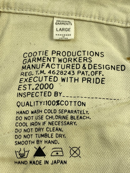 【現状渡し品】【メンズ】 COOTIE クーティー WORK CHINO PANTS ワーク チノ パンツ ワークチノパンツ メンズ ボトムス 142-260710-em-40-min サイズ：L カラー：ベージュ系 万代Net店